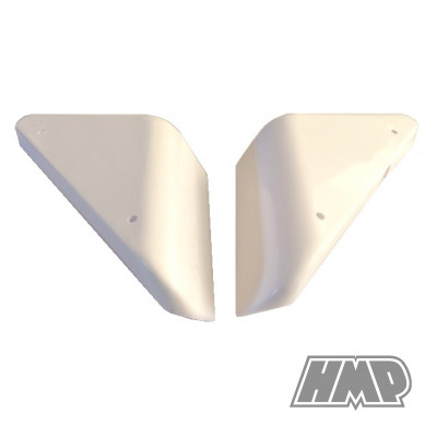 Tampas laterais FAMEL ZUNDAPP XF 17 / Z2 / Z3 branco / TRIANGULAR - HP